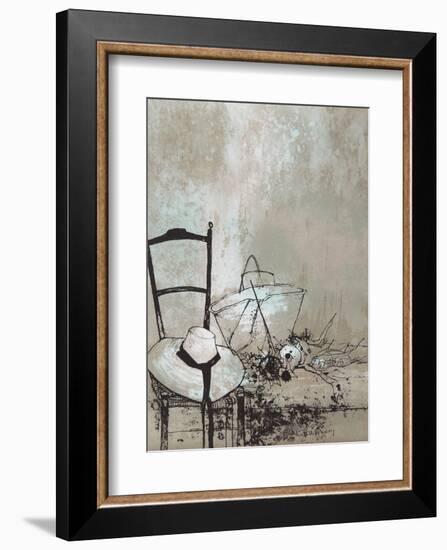 Girl's Hat-Jean Jansem-Framed Collectable Print