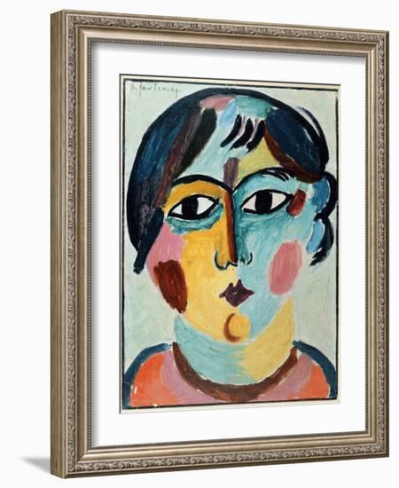 Girl's Head; Madchen Kopf-Alexej Von Jawlensky-Framed Giclee Print