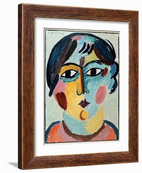 Girl's Head; Madchen Kopf-Alexej Von Jawlensky-Framed Giclee Print