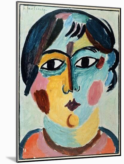 Girl's Head; Madchen Kopf-Alexej Von Jawlensky-Mounted Giclee Print