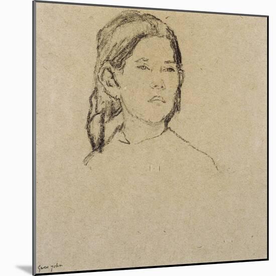Girl's Head-Gwen John-Mounted Giclee Print