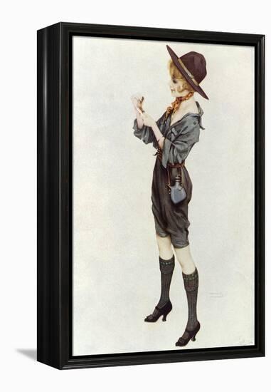 Girl Scout, Kirchner 1914-Ernst Ludwig Kirchner-Framed Premier Image Canvas
