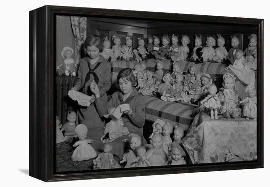 Girl Scouts Repairing Dolls, 1931-1932-Chapin Bowen-Framed Premier Image Canvas