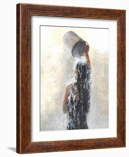 Girl Showering, 2015-Lincoln Seligman-Framed Giclee Print