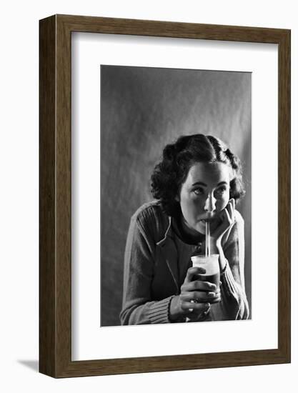 Girl Sipping a Soda-Philip Gendreau-Framed Photographic Print