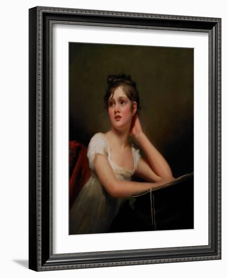 Girl Sketching, 1817 (Oil on Canvas)-Henry Raeburn-Framed Giclee Print