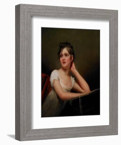 Girl Sketching, 1817 (Oil on Canvas)-Henry Raeburn-Framed Giclee Print