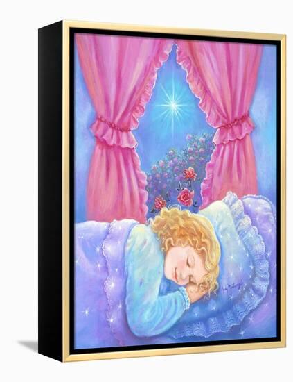 Girl Sleeping-Judy Mastrangelo-Framed Premier Image Canvas