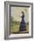 Girl Stands in a Field Reading Her Book-Harold Knight-Framed Photographic Print