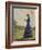 Girl Stands in a Field Reading Her Book-Harold Knight-Framed Photographic Print