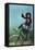 Girl Trick Riding on Bicycle-null-Framed Stretched Canvas