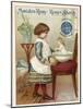 Girl Washing a Doll-null-Mounted Giclee Print
