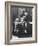 Girl Watching over Her Sisters in a Pre-War Jewish Quarter Area-null-Framed Photographic Print