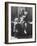 Girl Watching over Her Sisters in a Pre-War Jewish Quarter Area-null-Framed Photographic Print