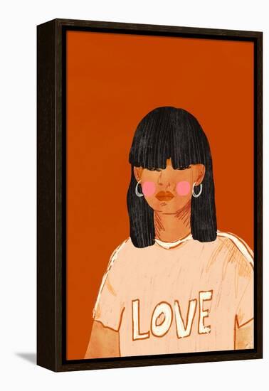 Girl Who Loves-Gigi Rosado-Framed Premier Image Canvas