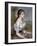 Girl Wih Flowers, C1900-Pierre-Auguste Renoir-Framed Giclee Print