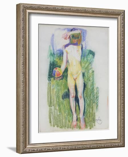 Girl with a Ball-Frantisek Kupka-Framed Giclee Print