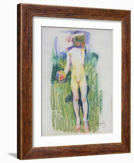 Girl with a Ball-Frantisek Kupka-Framed Giclee Print