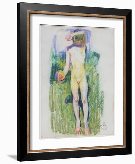 Girl with a Ball-Frantisek Kupka-Framed Giclee Print