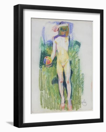 Girl with a Ball-Frantisek Kupka-Framed Giclee Print