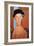 Girl with a Black Hat, 1918-Amedeo Modigliani-Framed Giclee Print