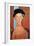 Girl with a Black Hat, 1918-Amedeo Modigliani-Framed Giclee Print