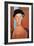 Girl with a Black Hat, 1918-Amedeo Modigliani-Framed Giclee Print