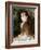 Girl with a Blue Ribbon-Pierre-Auguste Renoir-Framed Giclee Print