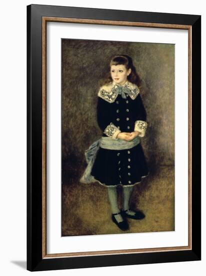 Girl with a Blue Sash, Late 19th-Early 20th Century-Pierre-Auguste Renoir-Framed Giclee Print