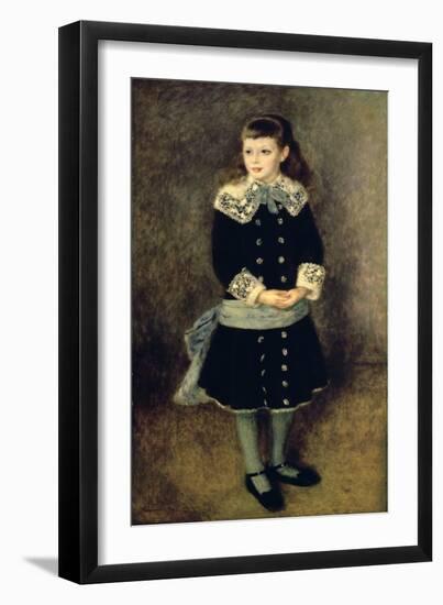 Girl with a Blue Sash, Late 19th-Early 20th Century-Pierre-Auguste Renoir-Framed Giclee Print