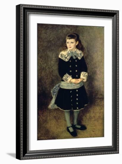 Girl with a Blue Sash, Late 19th-Early 20th Century-Pierre-Auguste Renoir-Framed Giclee Print