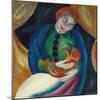 Girl with a Cat II, 1912-Franz Marc-Mounted Giclee Print