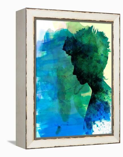 Girl With a Dragon Tattoo Watercolor-Lana Feldman-Framed Stretched Canvas
