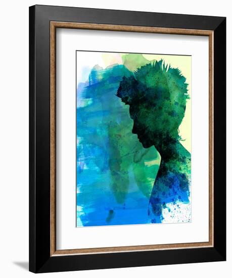 Girl With a Dragon Tattoo Watercolor-Lana Feldman-Framed Premium Giclee Print