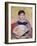 Girl with a Fan-Pierre-Auguste Renoir-Framed Giclee Print