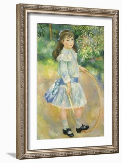 Girl with a Hoop, 1885-Pierre-Auguste Renoir-Framed Giclee Print