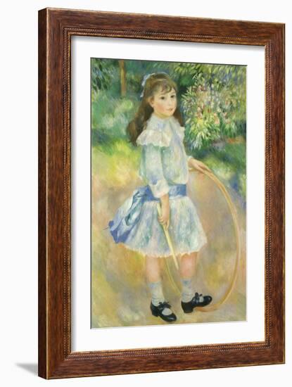 Girl with a Hoop, 1885-Pierre-Auguste Renoir-Framed Giclee Print