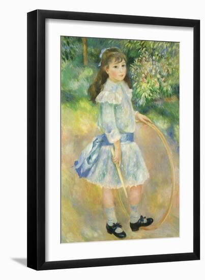 Girl with a Hoop, 1885-Pierre-Auguste Renoir-Framed Giclee Print