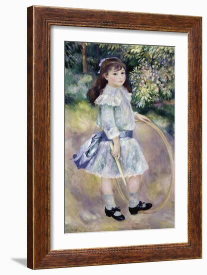 Girl with a Hoop, Marie Goujon-Pierre-Auguste Renoir-Framed Giclee Print