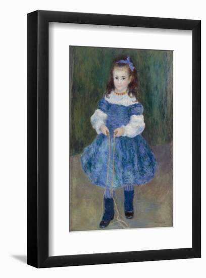 Girl with a Jump Rope (Portrait of Delphine Legrand), 1876-Pierre-Auguste Renoir-Framed Art Print