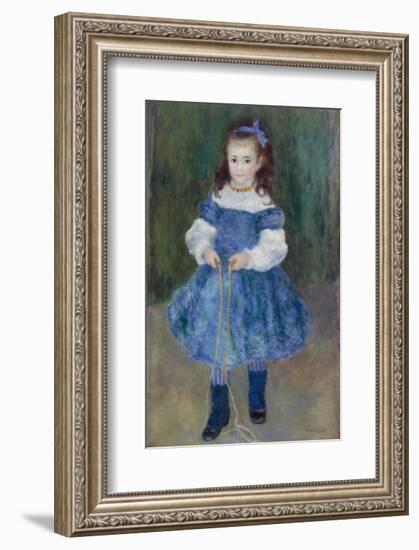 Girl with a Jump Rope (Portrait of Delphine Legrand), 1876-Pierre-Auguste Renoir-Framed Art Print