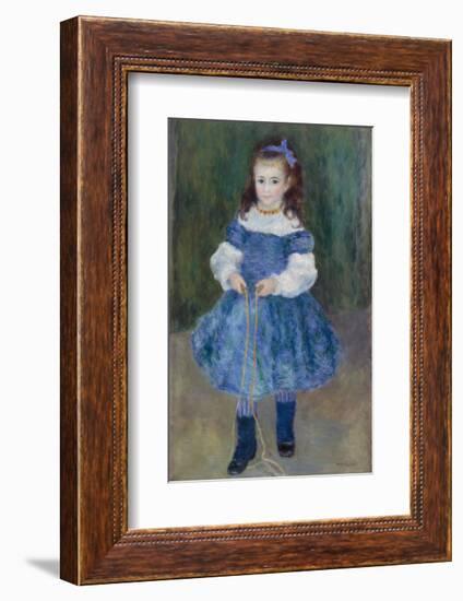 Girl with a Jump Rope (Portrait of Delphine Legrand), 1876-Pierre-Auguste Renoir-Framed Art Print