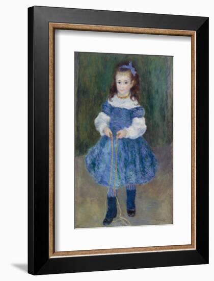 Girl with a Jump Rope (Portrait of Delphine Legrand), 1876-Pierre-Auguste Renoir-Framed Art Print
