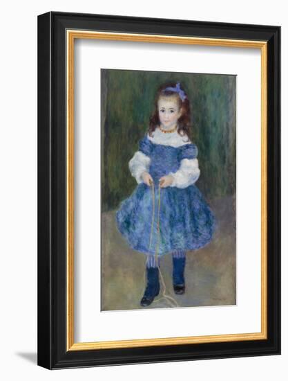 Girl with a Jump Rope (Portrait of Delphine Legrand), 1876-Pierre-Auguste Renoir-Framed Art Print