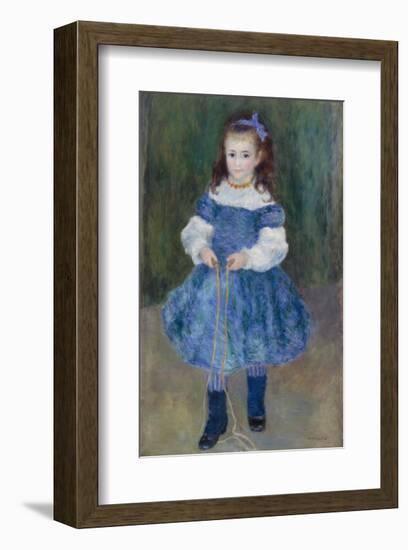 Girl with a Jump Rope (Portrait of Delphine Legrand), 1876-Pierre-Auguste Renoir-Framed Art Print