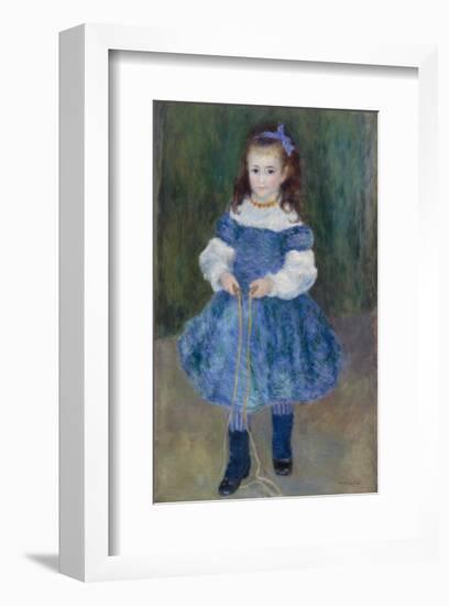 Girl with a Jump Rope (Portrait of Delphine Legrand), 1876-Pierre-Auguste Renoir-Framed Art Print