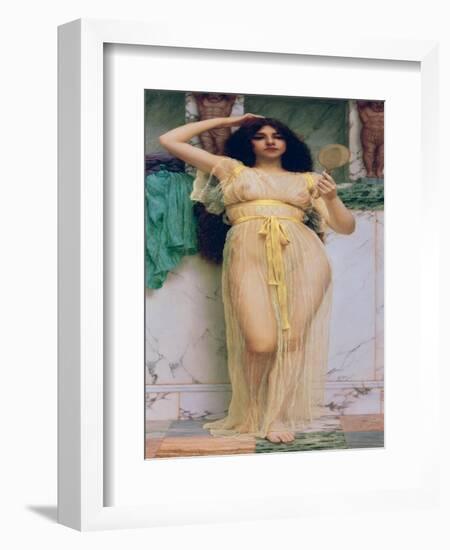 Girl with a Mirror, 1892-John William Godward-Framed Giclee Print