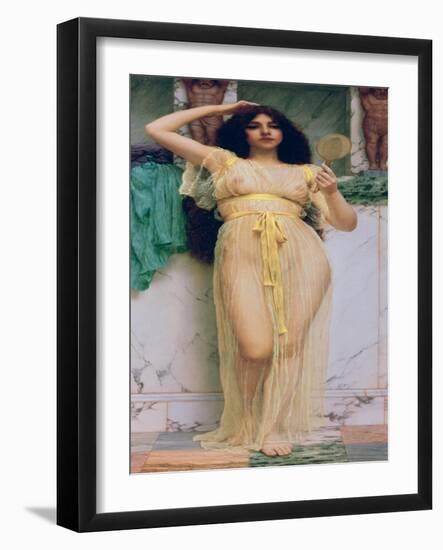 Girl with a Mirror, 1892-John William Godward-Framed Giclee Print