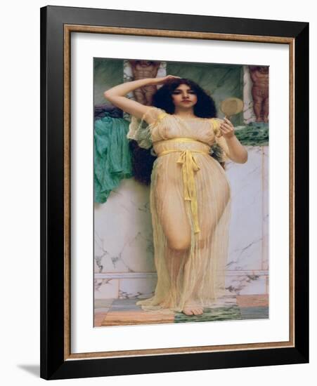 Girl with a Mirror, 1892-John William Godward-Framed Giclee Print