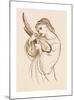 Girl with a Musical Instrument-Dante Gabriel Rossetti-Mounted Premium Giclee Print